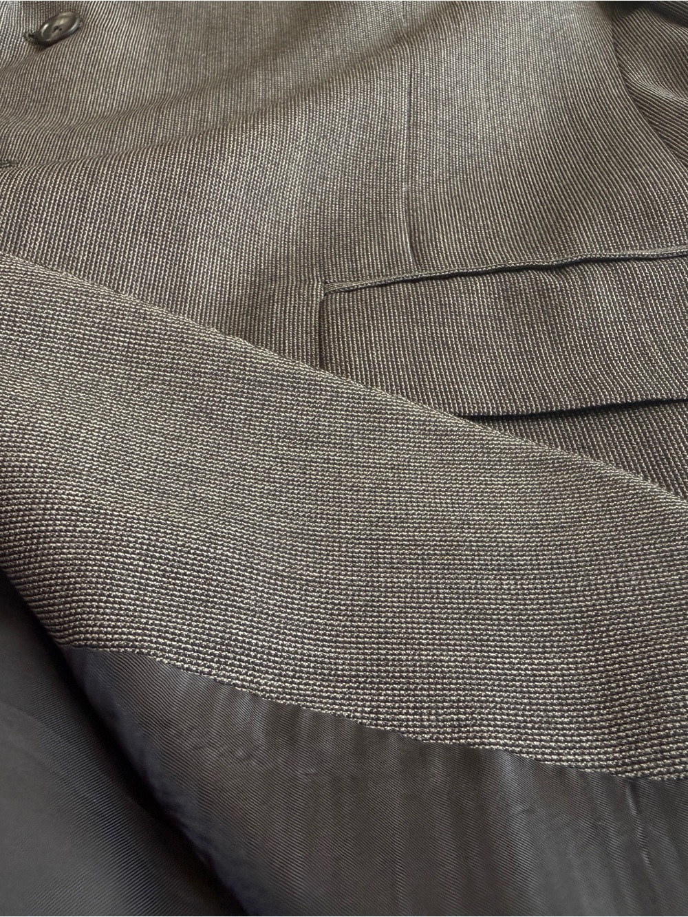 46R Hart Schaffner & Marx Gray Three-Button Sport Coat Blazer Union Made - Picture 10 of 11